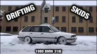 Fun In The Snow In The 1989 BMW 318i Touring