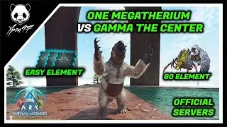 GAMMA THE CENTER - Broodmother & Megapithecus VS ONE Megatherium | ARK: Survival Ascended