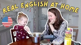 A quiet morning of baking in English (subtitles!)