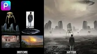 Edit Photo PicsArt Manipulation | Alien Invasion | PicsArt Tutorial