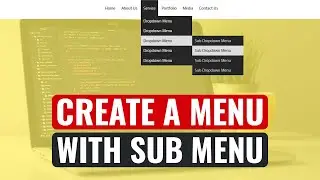 How to create Dropdown Menu with Submenus in Pure HTML and CSS