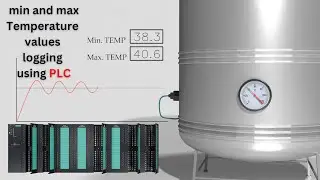 min and max temperature values logging using PLC Programming