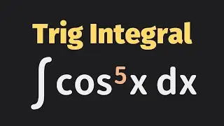 Trigonometric Integrals - Odd Power of Cosine U-Sub | Integration | Calculus | Glass of Numbers