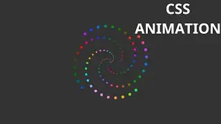 Colorful Spiral Animation with HTML & CSS | Stunning CSS Animation Effects Tutorial