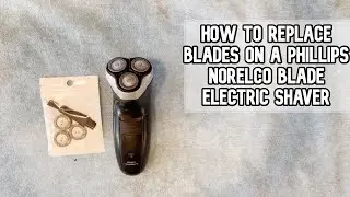 How to replace blades on a Phillips Norelco 3 blade electric shaver DIY video #phillips #norelco