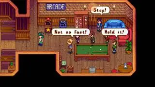 [Spoiler alert] Got caught at the Saloon! Stardew Valley