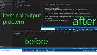 Visual Studio Code Not Give Output In Terminal | Output Not Show In Visual Studio Code Terminal