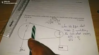 PULLEY BELTS. SIMPLE MACHINES. PHYSICS PAPER 1