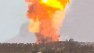 A colossal explosion at the Ukrainian ammunition depot in the Zhytomyr region