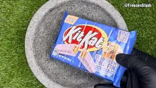 Turning KitKat into slushy! Satisfying Crushing ASMR🤩