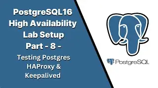 Part8 - PostgreSQL16 High Availability Lab Setup - Testing PostgreSQL HAproxy Keepalived