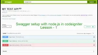 Swagger Setup in CodeIgniter Framework | Best Swagger Example | By Unknown Tech