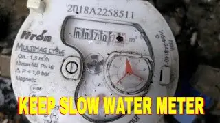 how to do slow workingWater meter/पानी मीटर कैसे  धीमी गति से करते हैं