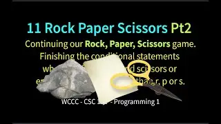 11 Rock Paper Scissors (Python) Pt2