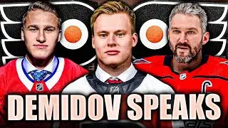 IVAN DEMIDOV & ALEX OVECHKIN SPEAK OUT ABOUT MATVEI MICHKOV: PHILADELPHIA FLYERS NEWS