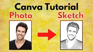 How To Turn A Photo Into A Sketch Online With Canva (free tutorial 2022)  