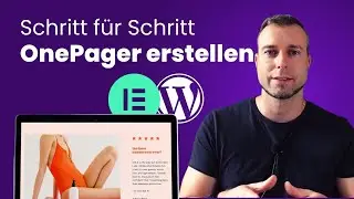 Onepager erstellen mit Elementor + WordPress 👉🏻 Schritt für Schritt