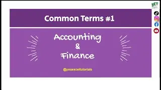 10 Common Accounting & Finance Terms You Should Know #1