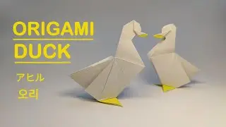 Origami Duck 動物折り紙 Origami Tutorial