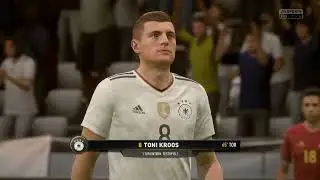 Toni Kroos scores for Germany against Spain - FIFA 18 Career Mode International Friendly