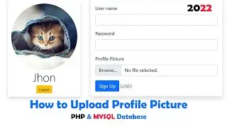 How to upload profile images to users using PHP - PHP tutorial