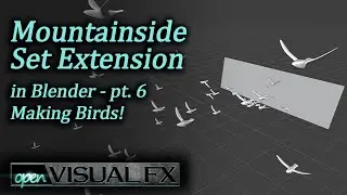 Mountainside Set Extension in Blender, part 6