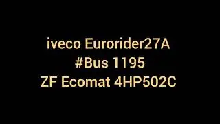 Sound ZF gearbox Ecomat 4HP502C ! iveco Eurorider27A (Bus 1195) Hispano habit-irisbus Tector