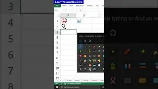 Shortcut key to insert emoji in Excel | Emoji shortcut key | Insert emoji in Excel cell 