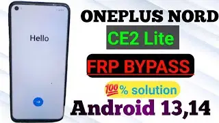 All oneplus ANDROID 14 Gmail Account Bypass | Working (without pc)oneplus nord ce2 lite 5g(cph2381)