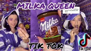 BEST Tik Tok videos of Milka Queen🍫💜 ASMR TikTok  