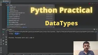 Python Practical | DataTypes