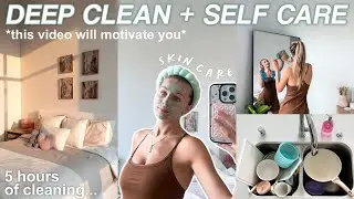 DEEP CLEAN + ORGANIZE with me | self care vlog 🧼