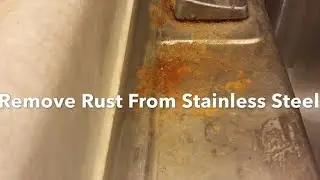 How To Remove Rust From A Stainless Steel Sink, Clean, Polish And Restore, Bar Keepers Friend.