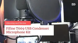 FIFINE T669 USB Condenser Studio Microphone Kit | Unboxing and Review