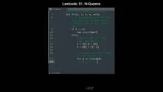 Leetcode 51. N-Queens in Python | Python Leetcode | Python Coding Tutorial | Python Coding ASMR