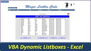 Listbox VBA Code - Awesome Userform Listbox