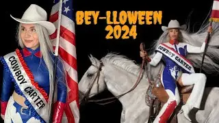 BEYLLOWEEN COSTUME 2024 - COWBOY CARTER ALBUM ART