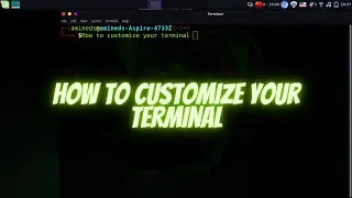 How to make terminal look like parrot os terminal