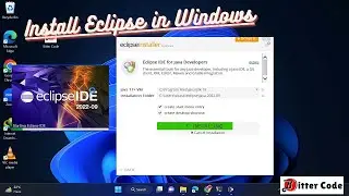 Install Eclipse IDE 2022-09 in Windows 11 | Step By Step Guide | Includes Hello World Program | 2023