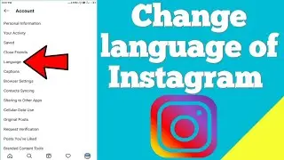 How to change language of Instagram app