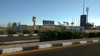 Проезжаем аэропорт в Шарм Эль Шейхе