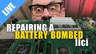 Repairing a battery-bombed Macintosh IIci