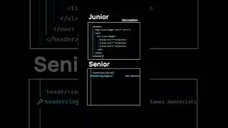 Junior vs Senior: HTML Emmet Version 