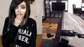 Eugenia Cooney Funny Moment As She Watches Sofa Fall On Her Guest (2-11-17) 