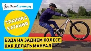 МАНУАЛ. Как ездить на заднем колесе велосипеда? Мэнуал и серф