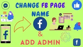 How to Change Facebook Page Name | Add Admin on Facebook Page (Desktop) | 2023 |