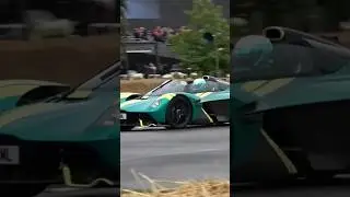 Aston Martin Valkyrie AMR Pro, Coupe and Spider In The Wet At The 2023 Goodwood Festival of Speed