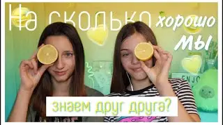 😅На сколько хорошо мы знаем друг друга? / челендж / видео с подругой / СЪЕЛИ ЛИМОН?🍋