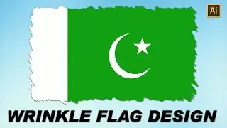 How to Create a Wrinkle Flag Vector Design in Adobe Illustrator | Easy Tutorial for Beginners