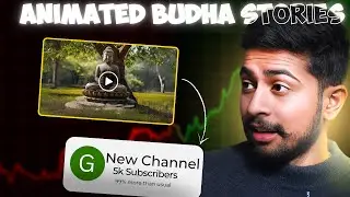 Create A Faceless Animated Buddha Stories Channel Using Free AI Tools.